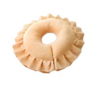 Amagogo Poggiatesta massaggiante per letto, cuscino per viso prono, supporto morbido ed ergonomico, supporto per il viso per spiaggia, abbronzatura, centro, Giallo