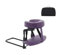 Amagogo Poggiatesta per letto con supporto per il viso con borsa portaoggetti, supporto per cuscino per il viso, multifunzione per ufficio, Viola