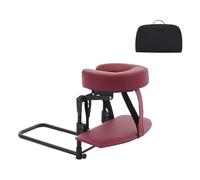 Amagogo Poggiatesta per letto con supporto per il viso con borsa portaoggetti, supporto per cuscino per il viso, multifunzione per ufficio, Rosso