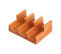 Amagogo Porta Sushi in Legno, Porta Rotoli di Sushi, Vassoio per servire Cibo, espositore per Taco da Tavolo, 3 Griglie