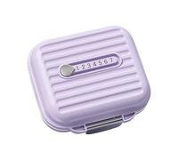 Amagogo Portapillole settimanale, portapillole da viaggio portatile, tasca protettiva con divisore, custodia impermeabile per borsa da viaggio e, Viola Piccolo