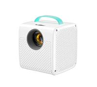 Amagogo Proiettore Portatile Dispositivo Schermo Portatile Forma Cubo con Angoli Arrotondati E Finitura Opaca Lente Circolare per Immagine Nitida E Corpo, Versione Android