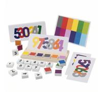 Amagogo Puzzle con Tessere e Carte Double-Face Senza Schermo, Puzzle di Associazione Numeri e Colori, Compatto, Scheda di Apprendimento Precoce Matematica