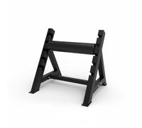 Amagogo Rack per Squat Supporto Unilaterale Poggiapiede Stazione Allenamento Regolazione Altezza Acciaio Robusto Schiuma Confortevole Adatto per Privato, Triangolare Rinforzato