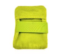 Amagogo Sacchetto per la rimozione della sabbia, salvietta detergente per adulti e bambini, pratico strumento per la rimozione della sabbia in spiaggia, sport, Giallo, L