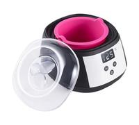 Amagogo Scaldacera per epilazione con display digitale a LED, robusto, riscaldamento rapido, portatile, scaldacera elettrico professionale, Nero