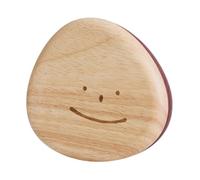Amagogo Scatola dei ricordi per i denti da latte Custodia per denti da latte per bambini Custodia per capelli lisci fetali fatta a mano Scatola commemorativa, Triangolo Bocca