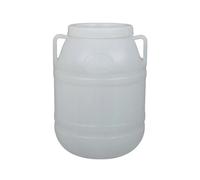 Amagogo Secchio di Fermentazione Contenitore Alimentare Barile Conservazione con Coperchio Doppio E Manici per Uso Domestico Laboratorio Agricoltura, 50 Valvola A Maniglia