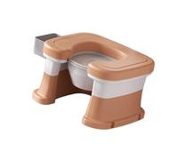 Amagogo Sedile WC accovacciato Sedile WC accovacciato Sedile WC rialzato antiscivolo Sedile WC Sedile WC per bambini Donna ferita Persone disabili, cachi