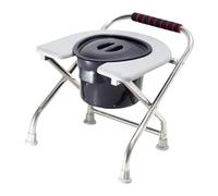 Amagogo Sedile WC Sedile WC tozzo Tappetino antiscivolo sotto la gamba dello sgabello Comodo sedile WC Comoda sedia, con Secchio