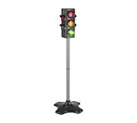 Amagogo Semaforo Quadridirezionale Vie, 72CM | Funzionamento Automatico e Manuale, Giocattolo Educativo Stradale, Elettrico, Set di Segnali Stradali con Semaforo, per Aula