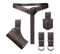 Amagogo Set Cintura e Gonna da Cavaliere Medievale per Adulti, Gioco di Ruolo per Le Feste, Festival, Escursione giornaliera, Style B