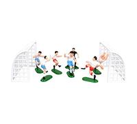 Amagogo Set di Giocatori di Calcio per Torte, Pezzi Del Gioco Del Calcio, Mini Statuette di Giocatori, Bambola, Accessori per La Decorazione Della Torta, Mate, B
