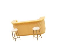 Amagogo Set di sgabelli da Bar per casa delle Bambole in 1:12, Accessori per casa delle Bambole, Oggetti di Scena di Vita, Pezzi Fai da Te, mobili,