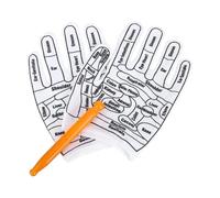 Amagogo Set di strumenti per la riflessologia con agopressione e penna a punta Casual con zone contrassegnate Calzini per massaggio ai piedi Calzini per, a