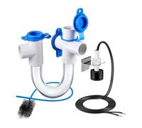 Amagogo Sifone per condensa in PVC con Spazzola per la Pulizia Scarico condensa per Ventilazione e Riscaldamento, Style B