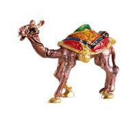 Amagogo Simpatica Statuetta di Cammello, portaoggetti per organizzare Anelli e Orecchini, Souvenir, Decorazioni per Il, Scatola portagioie Smaltata da, Marrone