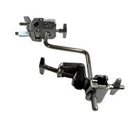 Amagogo Staffa di montaggio per batteria, asta per montaggio su campanaccio con morsetto, morsetto per cerchio di batteria con asta a forma di Z per