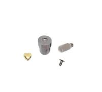 Amagogo Stampi per Rivetti a Cuore per Pelle Pressa Manuale Matrice Fustella Accessorio in Acciaio al Carbonio per Fissaggi Decorativi Stabili Adatto a Artigiani Laboratori Produzione, Oro, 12mm
