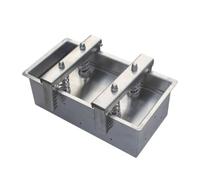 Amagogo Stampi Pressa Carne Professionale Pressa Compattatrice Rettangolare Forma Prosciutto Coperchio Piatto Acciaio Inox 304 Igienica Lavaggio Rapido Adatta, 4kg 320 160 100mm