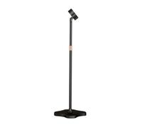 Amagogo Supporto Asciugacapelli Regolabile Porta Phon Staffa Base Ponderata Treppiede Materiali E Acciaio al Carbonio Morsetto Orientabile a 360 Gradi Altezza , Nero , 115-165cm