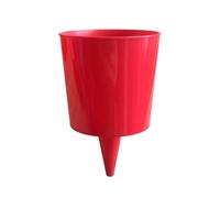 Amagogo Supporto Bevande da Esterno Portabicchiere da Sabbia Palo Inserimento Nel Suolo Bicchiere Cilindrico in PP Monopezzo per Ridurre Versamenti Adatto per Campeggio Spiaggia Festival, Rosso