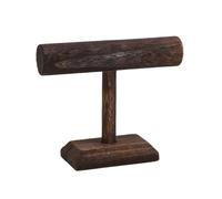 Amagogo Supporto per Braccialetti, Organizer per Gioielli, espositore Stabile per Orologi da Tavolo, espositore per Elastici per Capelli, vetrina per Negozi, Marrone Scuro, 1 Strato Corto