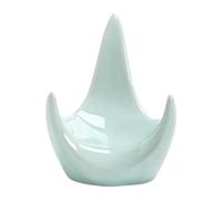 Amagogo Supporto per ocarina in ceramica, base per flauto, accessori per flauto, elegante supporto a treppiede, per strumenti musicali da tavolo per aula, Verde
