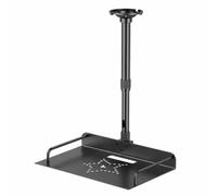 Amagogo Supporto Proiettore a Soffitto Telescopico Staffa a Soffitto con Vassoio Universale Supporto Proiettore con Vassoio per Aula, 40-80cm