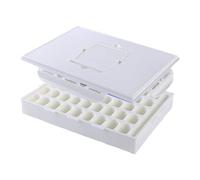 Amagogo Tavolozza per Acquerelli Vuota, Vassoio per Acquerelli, Pareti Interne Lisce, Tavolozza per Miscelazione di Gouache Portatile, Scatola di Colori per S