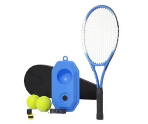 Amagogo Tennis con Base Cordino Palla Borsa Presa Migliorabile Materiale Plastica E Lega di Alluminio per Esercizi Intensi con Ritorno Affidabile Adatto per Parco Campo