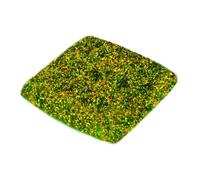 Amagogo Terreno in Miniatura Erba statica in ciuffa Ornamento a Fiore Realistico Cluster per Paesaggio artigiano Fai -da -Te Decorazione di scenari, Giallo