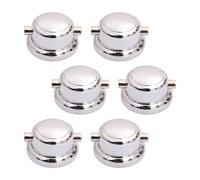 Amagogo Tiranti per rullante Accessori per ferramenta per batteria Doppia estremità Facile installazione Parti per percussioni Orecchie per batteria leggere, 6 Insieme