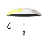 Amagogo TOTTERS Umbrella morsetto su ombrello Pram sfumature da sole ombrello ombrello Pusthair Parasol, per accessori per passeggini, Bianco