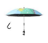 Amagogo TOTTERS Umbrella morsetto su ombrello Pram sfumature da sole ombrello ombrello Pusthair Parasol, per accessori per passeggini, Coccodrillo Blu