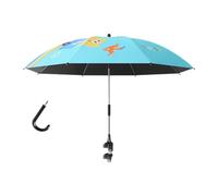 Amagogo TOTTERS Umbrella morsetto su ombrello Pram sfumature da sole ombrello ombrello Pusthair Parasol, per accessori per passeggini, Treno Blu
