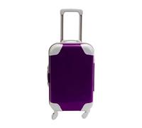 Amagogo Valigia per Bambole da 18 Pollici, da trasportare, Mini Trolley, Scatola per Bagagli, Giocattolo per Bambini in Miniatura, Giocattolo per Bambini, Viola