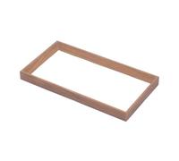 Amagogo Vassoio portagioielli, portagioielli, Porta collane, Braccialetti, Anelli, espositore, Piatto Vuoto, espositore Rettangolare per cassetto da Viaggio, Bianco