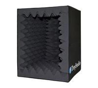 Amagogo vocale portatile nera, ricambio acustico, spugna in schiuma, schermo per microfono versatile, scatola fonoassorbente, L