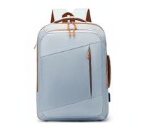 Amagogo Zaino da Viaggio Espandibile Zaino Borsa Trolley Valigia Softshell in Nylon Resistente con Sezione Laptop 15 Pollici E, Array, Grigio E Caffè, 43 32 20 Cm
