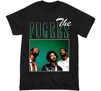 AmAirArT Fugees T-Shirt Funny Birthday Cotton Tee Vintage Gift F Men Black L