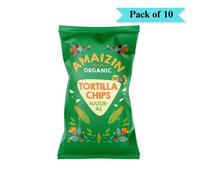 Amaizin Natural Corn Chips Extra Value - Confezione da 10 (250 g ciascuna)