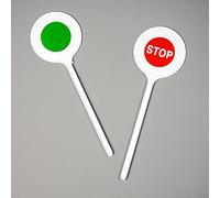 Amakando Paletta di Sicurezza per Polizia, Accessorio per Polizia, Colore: Rosso/Verde