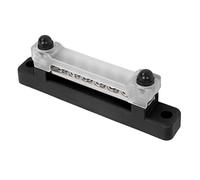 AMAKO Blocco di Distribuzione Dell'Alimentazione 48V 150A 6 Barra del Bus Marino Terminale con Copertura Trasparente per Progetti di Cablaggio Elettrico per Barche per Auto (Nero)