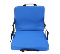 AMAKO Cuscino del Sedile Pieghevole per Stadio: Sedile Ideale per la Tribuna con Supporto per la Schiena e Maniglia Portatile per Il Comfort All'Aperto (Blu)