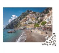 Amalfi Coast Beaches, Clifftop Villages,Puzzle Per Adulti 1000pcs (75x50cm),Giochi Di Sfida