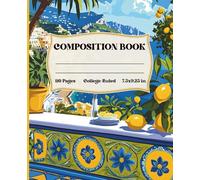 Amalfi Coast Composition Notebook - College Ruled Journal for Students | School Notes |: Travel-Inspired Gift | Aesthetic School Notebook |110 Pages, 7.5 x 9.25 in| Matte Cover