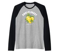 Amalfi Coast Italy Sorrento Capri Lemons Maglia con Maniche Raglan