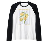 Amalfi Coast Italy Sorrento Capri Lemons Maglia con Maniche Raglan