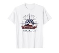 Amalfi Italia Mari Il Momento Stile Nautico Design Maglietta